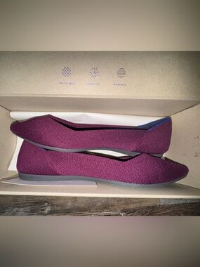 Rothy’s The Point Flats in Orchid - Women’s Size 8 - Washable Sustainable Shoes